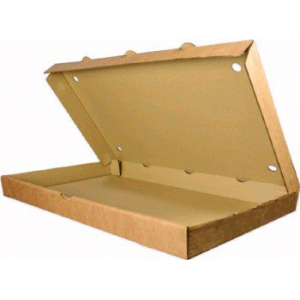 Коробка для римской пиццы 320х220х50мм картон крафт профиль "E"
