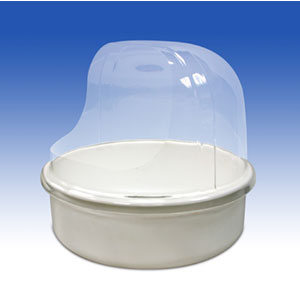 Купол защитный для аппарата сахарной ваты с горизонтальной подачей, D670мм, пластиковый (Уценённое)