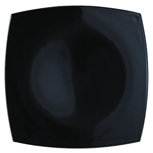 Тарелка L 26cм w 26 см Quadrato Black черная, стекло