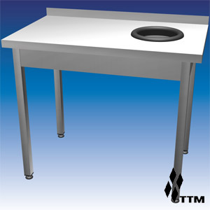 Стол производственный для сбора отходов ТТМ SSO1-120/7R