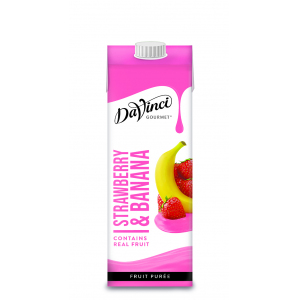 Пюре Клубника и банан DAVINCI 1л