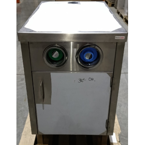 Модуль барный нейтральный для кофемашины,  550х850х910мм, без борта, закрытый, 1 дверь распашная, сварной, нерж., 2 диспенсера, 3 розетки