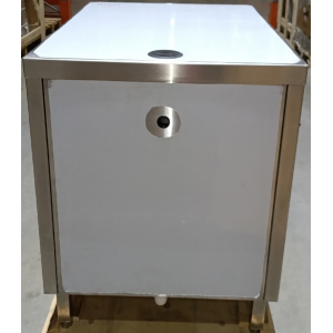 Модуль барный нейтральный для кофемашины,  700х1000х910мм, без борта, закрытый, 1 дверь распашная, сварной, нерж. 3 диспенсера, отделка 7969K-12