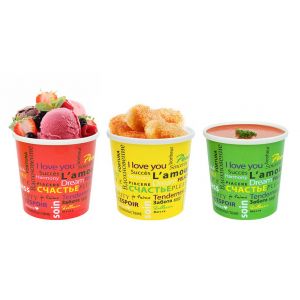 Контейнер с круглым дном 500мл D 98мм Fiesta бумага