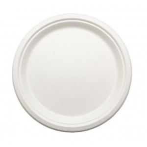 Тарелка 170мм круглая сахарный тростник белая