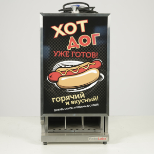 Шкаф тепловой для хот-догов, 3 секции, 1 дверь глухая, +30/+90С, вместимость 18шт., лайтбокс, конвекция (Новое, после выставок)