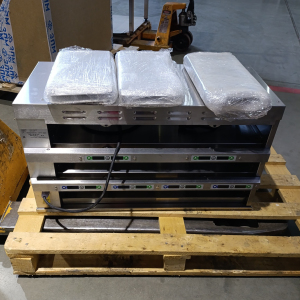 Мультихолдер, 3 ячейки, общая вместимость 12GN1/3-65, электронная регулировка температуры, блок упр.справа, таймеры с 2-х сторон (б/у (бывший в употре