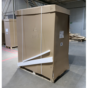 Шкаф морозильный, GN2/1, 1400л, 2 двери глухие, 8 полок, ножки, -18С, дин.охл., белый, R290 (Уценённое)