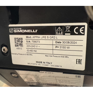 Кофемашина рожковая полуавтоматическая, 2 группы высокие, бойлер 11л, черная, 380V, экономайзер (Новое, после выставок)