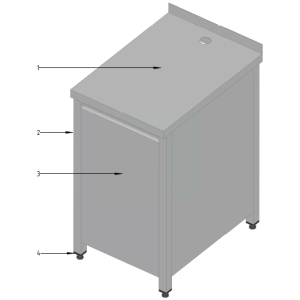 Модуль 4-m (400 мм), 400х700х900мм (Уценённое)