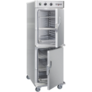 Шкаф тепловой, 2х10GN1/1, 2 двери глухие, +30/+95С, нерж.сталь, управление электромеханическое, колеса, система 3D Surround Heat (Новое, после выставо