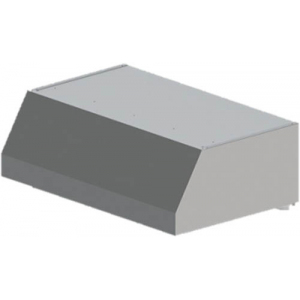 Зонт вытяжной пристенный, 1800х1200х350мм, лаб.фильтры, закрытый, нерж.сталь 430, подсветка светильник 2шт., без отверстия (Без оригинальной упаковки)