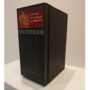 Фритюрница-автомат электрическая настольная, 12кг/ч, 1 ванна 6.5л, управление электронное, 1 корзина, черная (б/у (бывший в употреблении))