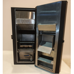 Фритюрница-автомат электрическая настольная, 12кг/ч, 1 ванна 6.5л, управление электронное, 1 корзина, черная (б/у (бывший в употреблении))