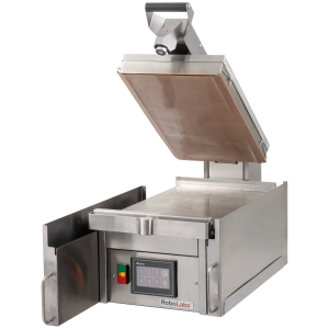 Гриль контактный, настольный, L0.41м, 1 зона, поверхность нижняя гладкая+верхняя гладкая стальные, управление электронное, touch panel (б/у (бывший в