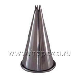 Насадка на кондитерский мешок ЗВЕЗДА 7-конечная D 6мм (B7), нерж.сталь