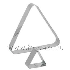 Кольцо (форма) ТРЕУГОЛЬНИК ГЕО L 26см w 26см h 4см, нерж.сталь