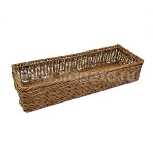 Корзина L 55см w 19,5см h 11см ПЛЕТЕНИЕ, пластик дерево