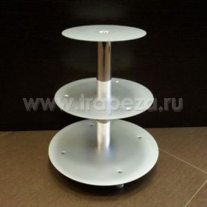 Подставка для торта 3-х ярусная h 51см. метал