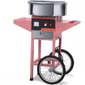 Аппарат сахарной ваты, вертикальная подача, 5кг/ч, ловитель пластик D500мм, ТЭН, настольный, корпус золотистый (б/у (бывший в употреблении)) Enigma 288439